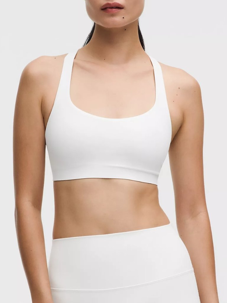 New White Xxs/Xs - Fit Xs/S- Lululemon Flexyflex Strappy Bra Bralette Lw2eils